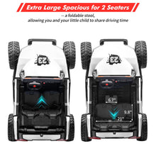 Load image into Gallery viewer, 24V 2 Seater Ride on Car, 4WD UTV Electric Cars for Kids with Remote Control, 21" Large Seats, One Foldable Seat, 15.4" Large EVA Wheels