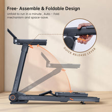 Load image into Gallery viewer, Vitalwalk Foldable Treadmill with Auto Incline