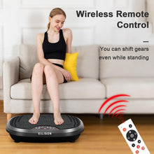Load image into Gallery viewer, EILISON FitMaxx 3D XL Vibration Plate Exercise Machine - Whole Body Workout Vibration Platform w/Loop Bands - Lymphatic Drainage Machine for Weight Loss, Shaping, Recovery (Fitpro Black)