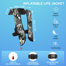 Load image into Gallery viewer, VOGUCCLO | Manual Inflatable Life Jacket for Adults| Supports up to 330 lbs
