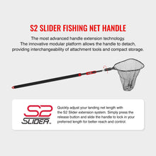 Load image into Gallery viewer, EGO S2 Slider Reach Fishing Landing Net, Large Deep Rubber Mesh