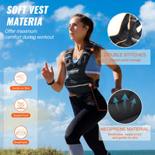 Load image into Gallery viewer, VEVOR Adjustable Weighted Vest, 20-32lb Weight Vest with 6 Ironsand Weights and Reflective Stripe, Body Weight Vest Exercise Set for Men Women, Workout Equipment for Strength Training Running Jogging