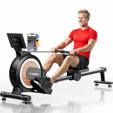 Load image into Gallery viewer, Wenoker Rowing Machine for Home - Wood grain-App