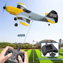 Load image into Gallery viewer, RC Plane, 3 Channel Remote Control Airplane, 6-axis Gyro Stabilizer BF-109 RTF RC Airplane with 2 Batteries, Easy to Fly