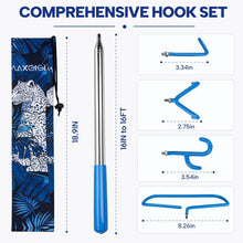 Load image into Gallery viewer, Maxgigi 4-in-1 Disc Golf Retriever Pole - 16-ft Telescopic Stainless Steel