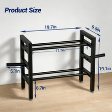 Load image into Gallery viewer, Dumbbell Rack Stand Only 2-Tier 20 IN Length Adjustable Small Weight Rack For Home Gym-Dumbbell Holder