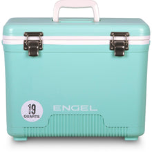 Load image into Gallery viewer, Engel UC19 19 Quart Leak-Proof, Air Tight, Drybox Cooler and Small Hard Shell Lunchbox for Men and Women in Seafoam