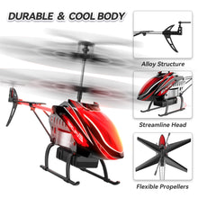 Load image into Gallery viewer, RC Helicopter, Remote Control Helicopter for Kids with 30Mins Flight(2 Batteries), 7+1 LED Light Modes, Altitude Hold