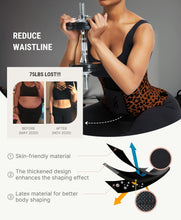 Load image into Gallery viewer, FeelinGirl Corset Perspiring Workout Waist Trainer Corset Trimmer Belt for Women Tummy Control Gym Brown M