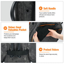 Load image into Gallery viewer, Camboke 15-Way Golf Stand Bag, Lightweight Golf Bag with Full-Length Dividers&Rubber Top, Golf Club Carry Bag with Cooler Pocket, Dual Strap, Rain Hood for Men Women (Camo/Orange)
