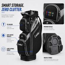 Load image into Gallery viewer, CaddyX 14-Way Golf Cart Bag, Professional Organizer Cart Bag with Anti-Rattle Top