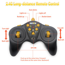 Load image into Gallery viewer, 9 Channel RC Front Loader, 4WD Alloy Shovel Loader Tractor, 2.4Ghz RC Bulldozer Construction Vehicle Radio Control Tractor