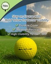 Load image into Gallery viewer, Polara Extra Distance Self-Correcting Golf Balls, Yellow, 12 Pack
