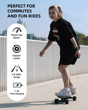 Load image into Gallery viewer, Electric Skateboard with 350W Motor, 27" Eboard with Remote Control, 4 Modes Max 10Mph, 8 Layers Deck, Electric Skateboards