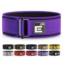 Load image into Gallery viewer, Self-Locking Weight Lifting Belt | (Medium, Purple)