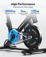 Load image into Gallery viewer, MERACH Exercise Bike, Brake Pad Stationary Bike with Exclusive App-Orange