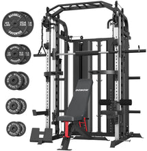 Load image into Gallery viewer, DONOW Smith Machine with Weight Stacks, Multi Function Home Gym System -C DN-DS938A+WB+240lbs