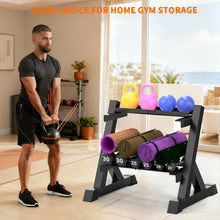 Load image into Gallery viewer, TomCare Dumbbell Rack Stand Only, 2-Tier 33 IN Length Adjustable Weight Rack (Dumbells not included)