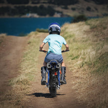 Load image into Gallery viewer, 50cc Kids Dirt Bike, 2-Stroke Mini Dirt Bike, Gas Bike for Kids & Adults, Motocross Off-Road Tires (Blue-White)