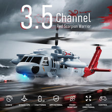 Load image into Gallery viewer, Remote Control Helicopter with Red Scorpion Tail Design, 24 Mins Flight (2 Batteries)