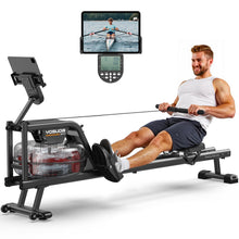 Load image into Gallery viewer, YOSUDA Water Rowing Machines with Bluetooth-Water Rowers - Black