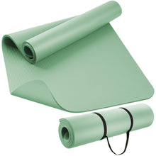 Load image into Gallery viewer, KEEP Extra Thick NBR Yoga Mat for Women & Men, 15mm Thick, 72”x32” Large Exercise Mat with Non-Slip Workout Mat for Yoga, Pilates, Stretching, Meditation – Wide & Cushioned Fitness Mat,Green
