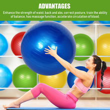 Load image into Gallery viewer, Leyndo 4 Pcs 26 Inch Yoga Exercise Ball Pilates Pregnancy Birthing Fitness Ball (Bright Color)