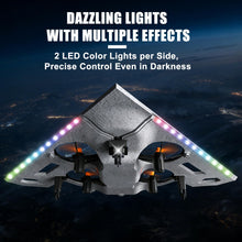 Load image into Gallery viewer, Virellia 3-in-1 RC Drone for Land Sea Air, H20 Remote Control Bomber RC Airplane with Cool Lights, 360° Flip, 3 Driving Mode and Collision Protection, Foam RC Drone Toy Gift for Boy Girl, Silver