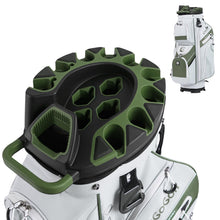 Load image into Gallery viewer, Tangkula Golf Cart Bag with 14-Way Full Length Dividers (Green & White)