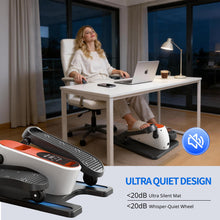 Load image into Gallery viewer, Under Desk Elliptical Machine, Mini Ellipse Leg Exerciser as Seen on TV, Portable Quiet Electric Seated Pedal Exerciser While Sitting for Seniors, 12 Speeds, Manual & Auto Mode for Home & Office