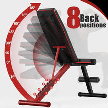 Load image into Gallery viewer, Weight Bench Press, Adjustable Workout Benches for Home Gym Dumbbell Exercise, 880 LB Stable Incline Decline Bench for Full Body Workout, 2 Sec Fast Folding Strength Training Sit up Bench