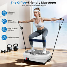 Load image into Gallery viewer, NISILIN Vibration Plate Exercise Machine for Lymphatic Drainage with 200 Levels, Whole Body Fitness Workout Equipment Stand Shake Board Sport Gym for Weight Loss Fat Burner for Women Men (White)