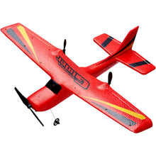 Load image into Gallery viewer, RC Airplane, 2.4GHz 2 Channel Remote Control Aircraft with 6-Axis Gyro Stabilizer, Ready to Fly Aircraft Toy, Red