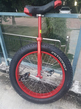 Load image into Gallery viewer, Adults Unicycle for Tall People/Big Kids/Mom/Dad, 20/24 Inch Wheel Unicycle with Alloy Rim Extra Thick Tire, Load 150kg/330Lbs (Size : 24inch)
