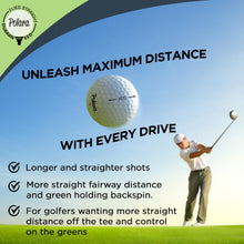 Load image into Gallery viewer, Polara Extra Distance & Spin Self-Correcting Golf Balls, 12 Pack