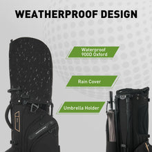 Load image into Gallery viewer, KeyOpen Lightweight Golf Stand Bag, 14 Way Golf Bags with Full Length Dividers for Men Women, Encrypted 900D Weather-Proof Club Carry Bag with Ergonomic Dual Strap, Cooler Pockets, 9 Pockets, Black