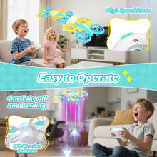 Load image into Gallery viewer, 360° Flip, High Speed Mode, 45 Min Flight Indoor and Outdoor Flying Toy - Blue Yellow