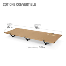 Load image into Gallery viewer, Helinox Cot One Lightweight, Compact, Collapsible, Portable Camping Cot, Regular, Coyote Tan