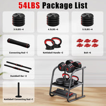 Load image into Gallery viewer, GOIMU Home Gym, M1 Workout Station with 140LBS Weight Stack, 54lbs Adjustable Dumbbells