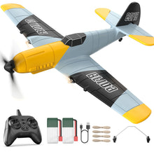 Load image into Gallery viewer, RC Plane 3 Channel BF-109 Remote Control Airplane Fighter Toys,2.4GHz 6-axis Gyro Stabilizer RTF Glider Aircraft Plane with 2 Batteries