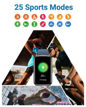 Load image into Gallery viewer, Amzhero Health Fitness Tracker with 24/7 Heart Rate, Blood Oxygen -Blue