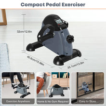 Load image into Gallery viewer, Under Desk Bike Pedal Exercise (Gray)