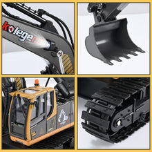 Load image into Gallery viewer, Remote Control Excavator Toy 16 Inch, 11 Channel RC Construction Vehicles Hydraulic Haulers Digger Toys