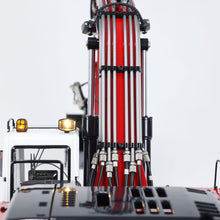 Load image into Gallery viewer, RC Hydraulic Metal Excavators 1:14 946 Tracked Diggers Construction Vehicles Multi-Attachments Hydraulic Grab (Red and White)