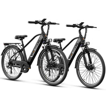 Load image into Gallery viewer, Jasion Roamer Electric Bike for Adults,1200W Peak Motor,28 mph Max Speed,528WH Removable Battery Ebike, Black