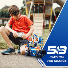Load image into Gallery viewer, Bundle - 2 Items Robot Kit Building Toy, Rechargeable APP & Remote Control Robotics Kit for Kids Ages 8-12, STEM Coding Robots Toys