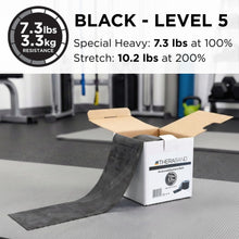 Load image into Gallery viewer, THERABAND Resistance Band 50 Yard Roll, Special Heavy Black Non-Latex Professional Elastic Bands -Black