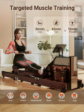 Load image into Gallery viewer, KINGSMITH Magnetic/Water Row Machine for Home - WM10 Rower*Walnut