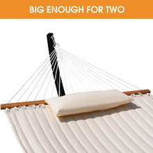 Load image into Gallery viewer, Lazy Daze 13 Ft Double Quilted Hammock with Curved Steel Black Stand