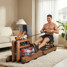 Load image into Gallery viewer, Rowing Machines for Home - Water Rowing Machine with Foldable Design - Wooden